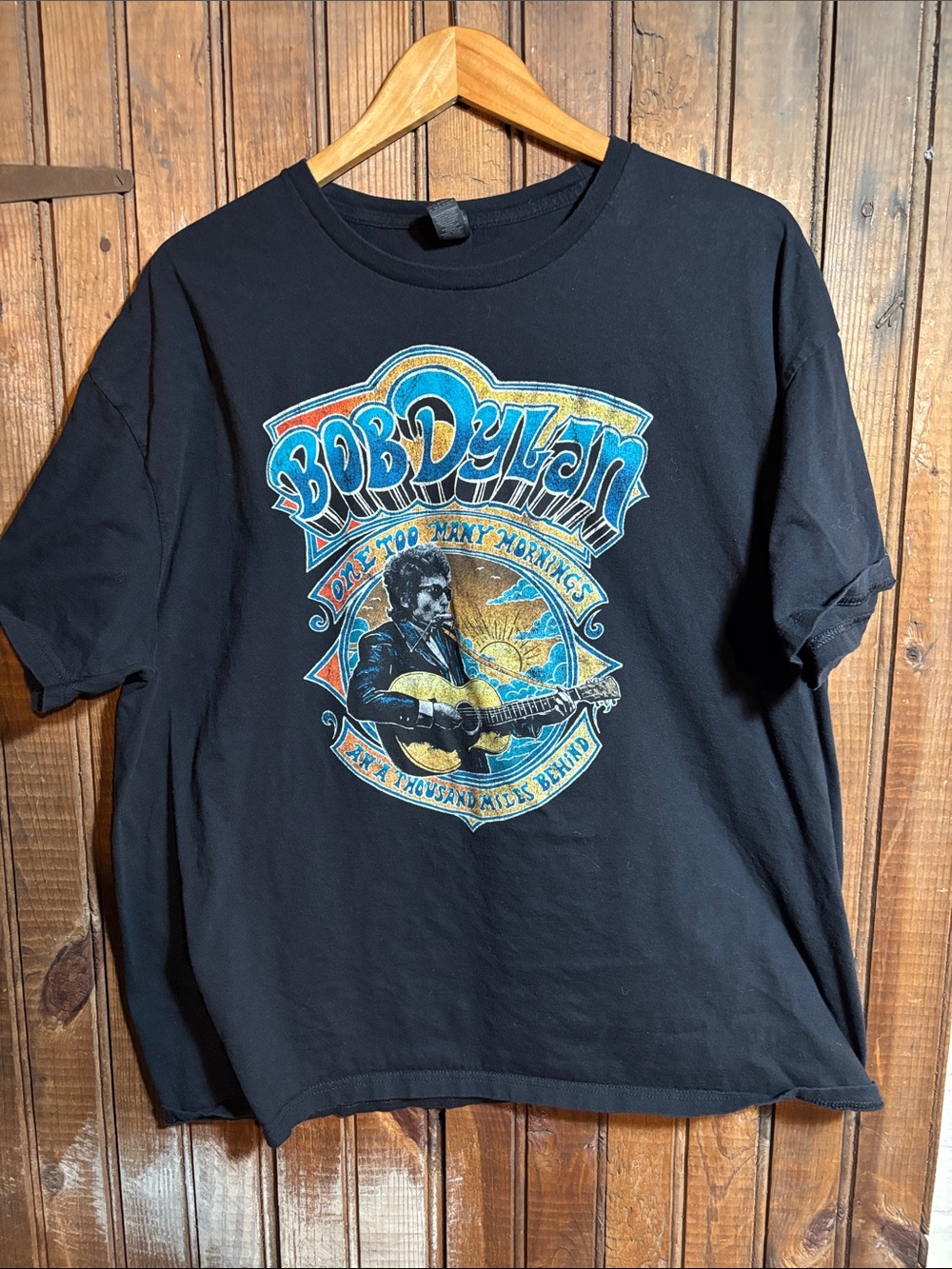 Bob Dylan Graphic Tee - Black Vintage-Style Men’s Shirt